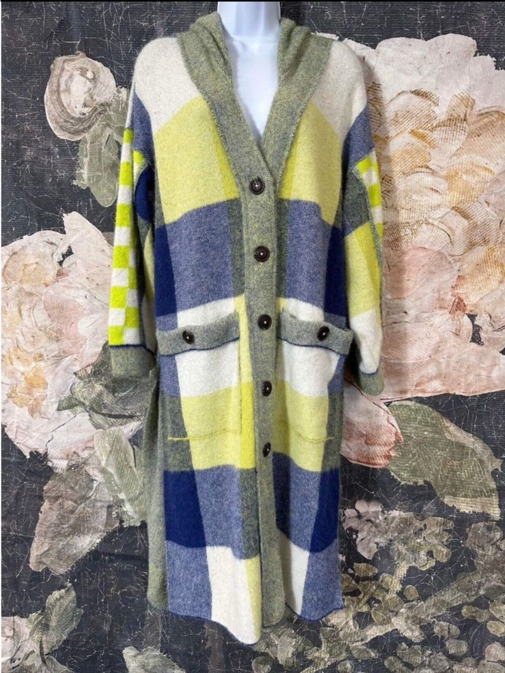 Free People South Bend Plaid Cardigan NWT
